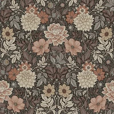 Boråstapeter Dahlia Garden Wallpaper — Brown