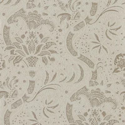 Indian Beaded Wallpaper — Stone,Linen