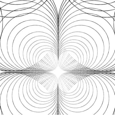 Janis Geometric Non-Pasted Matte Wallpaper Roll by Jamie Graney — Black,White