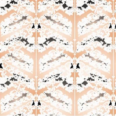 Kaleidoscope Abstract Vinyl Non-Pasted Matte Wallpaper Roll by Jamie Graney — Nude,Black