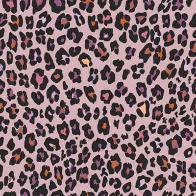 Kids and Teens Collection Fun Leopard Wallpaper Roll — Pink