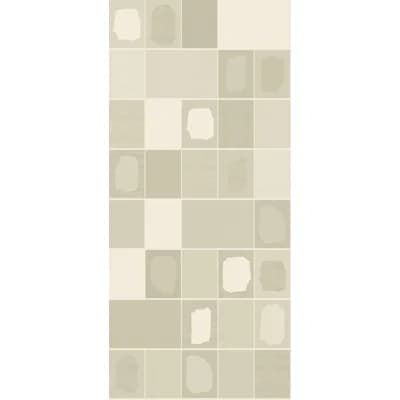 Yuki Osada Checkered Non-Pasted Satin Wallpaper Double Roll — Tan