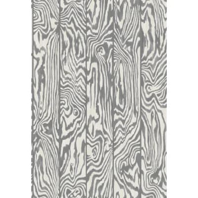 Zebrawood Animal Print Non-Pasted Wallpaper Roll — Black,White