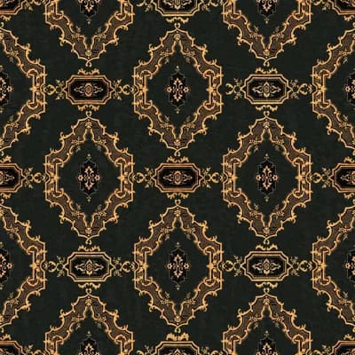 ORIENT EXPRESS Wallpaper Roll — Black,Gold