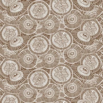 Sombrillas Geometric Wallpaper Roll — Chocolate