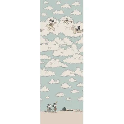 Mickey In the Clouds Wallpaper — Sea Salt