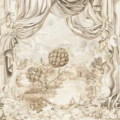 Giles Deacon Pygmalion Wallpaper — Alabaster