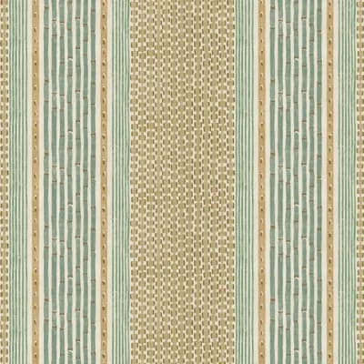 Josephine Munsey Juniper Striped Matte Wallpaper Roll by Josephine Munsey — Brown,Ivory,Sage,Green