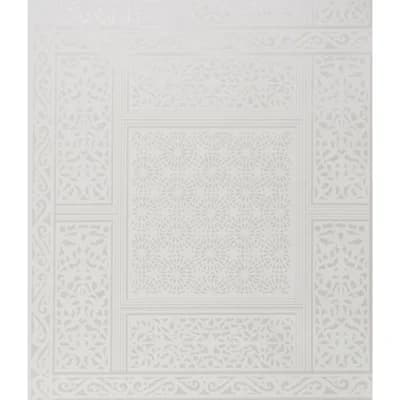Volume 56 Bombay 30' L x 27" W Wallpaper Roll — Pearl