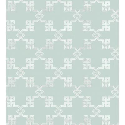 Suzhou Vinyl Non-Pasted Wallpaper Roll — Aquamarine