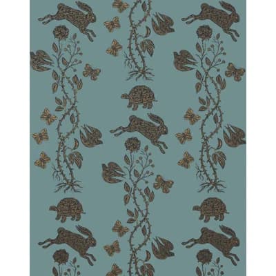 Fable Wallpaper | Clover / Traditional / Roll - 27" x 30' — Sky