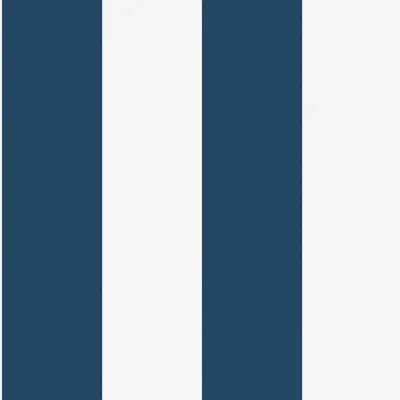 Boråstapeter Orust Stripe Wallpaper — Blue,White