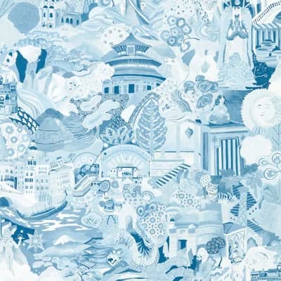 Journey of Discovery Wallpaper — Blue
