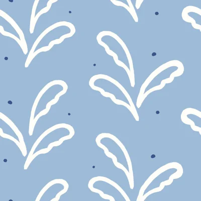 Banana Leaf 33' L x 20.5" W Wallpaper Roll — Blue