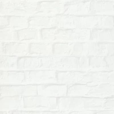 The Loft Collection Brick Effect Wallpaper Roll — White