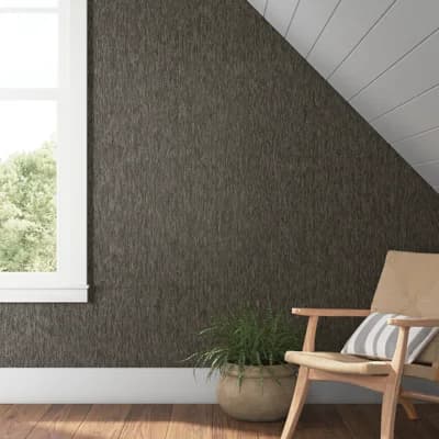 Loom Abstract Non-Pasted Wallpaper Roll — Charcoal