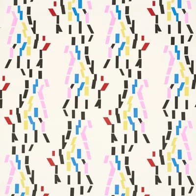 Schumacher x Peg Norriss Confetti Wallpaper — White,Pink,Yellow,Black