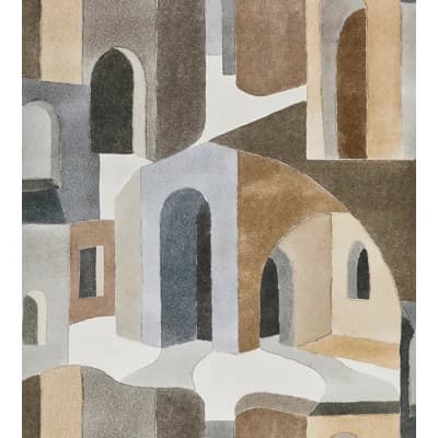 Riad Abstract Non-Pasted Matte Wallpaper Roll — Stone