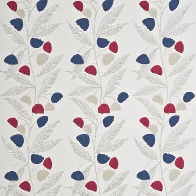 Wallpaper Roll — Ivory,Blue,Red
