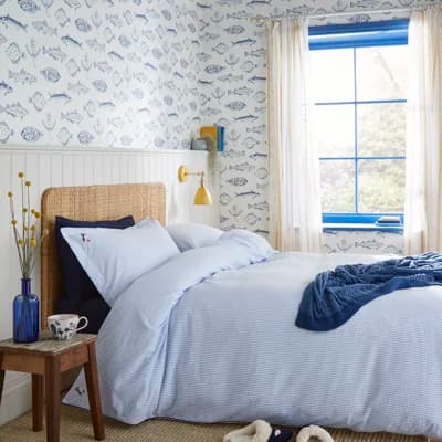 Abstract Non-Pasted Matte Wallpaper Double Roll — Coast Blue