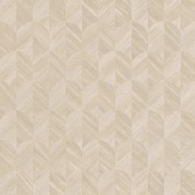 Surfaces Collection Geometric Prism Wallpaper Roll — Taupe