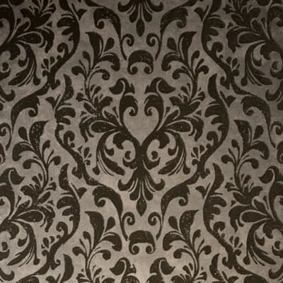 Urban Classics Collection Mayfair Flocked Damask Wallpaper Roll — Brown