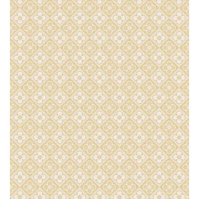 Huset I Solen Geometric Matte Wallpaper Roll — Yellow