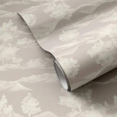 Abundance Floral Non-Pasted Wallpaper Roll — Abundance Grey I