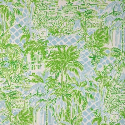 Lilly Pulitzer Palm Beach Wallpaper — Blue,Lapis