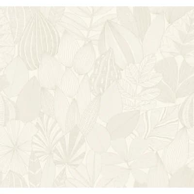 Mathias Green Botanical Wallpaper — White