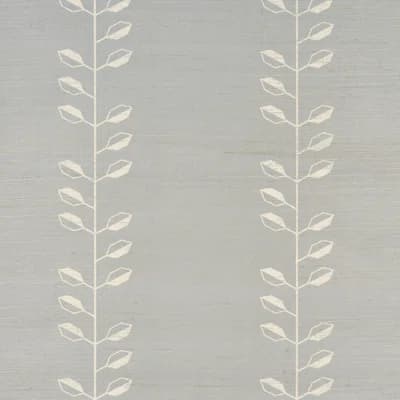 Geo Leaf Floral Paper Wallpaper Roll — Mineral,Ivory