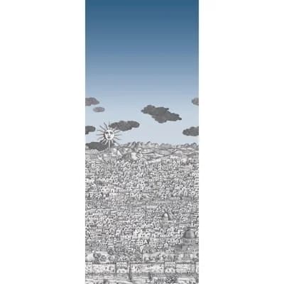 Vista Mediterranea Wallpaper Roll — Midnight