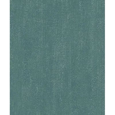 Ambiance Textured Plain Design 32.8' L x 21" W Wallpaper Roll — Turquoise