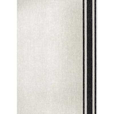 Dos (Papel Pintado) Striped Wallpaper Roll — Negro