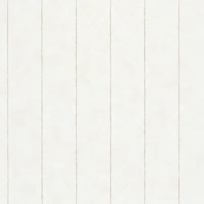 Flora Collection Pinstripes Wallpaper Roll — Beige