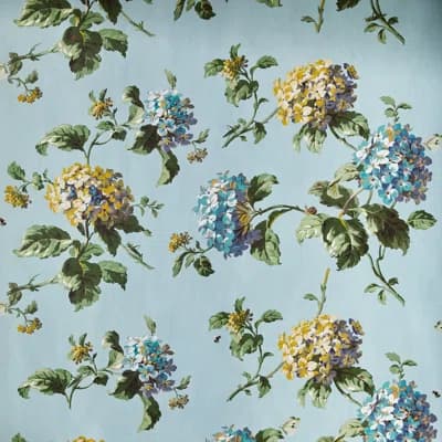 Hortensia 9.84' L x 70.8" W Wallpaper Roll — Green,Sky,Yellow