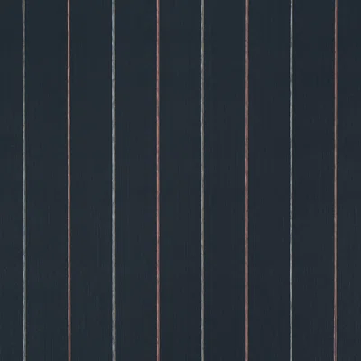 Schumacher X Backdrop Draper Stripe Wallpaper — Blue