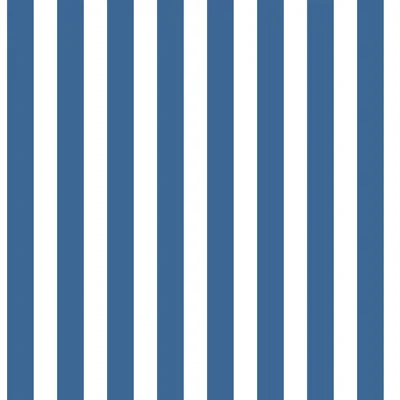 Tiny Tots 2 Regency Stripe Design 33' L x 21" W Wallpaper Roll — Cobalt Blue,White