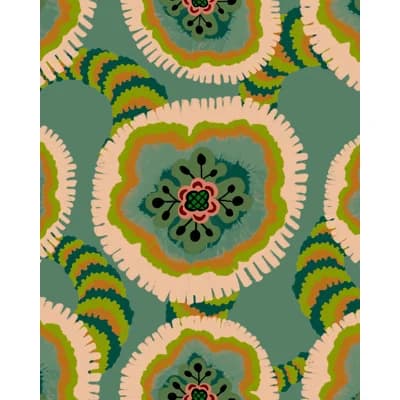 ETHEREAL Wallpaper — GREEN,ORANGE,TAUPE