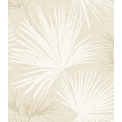 Hatteras Palms Wallpaper — White