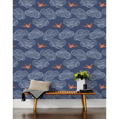 Daydream Wallpaper | Black / Traditional / Roll - 27" x 30' — Indigo