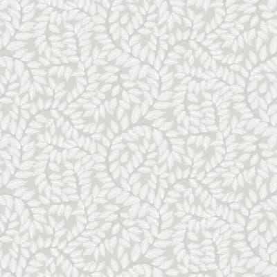 Lindlöv Floral Non-Pasted Wallpaper Roll — Gray