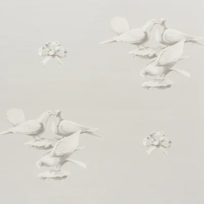 Schumacher x Charlap Hyman & Herrero Giunone Wallpaper — Stone