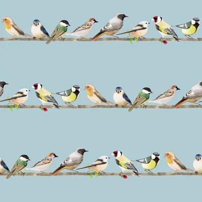 Norlisha Animal Print Vinyl Peel & Stick Matte Wallpaper Double Roll — Blue