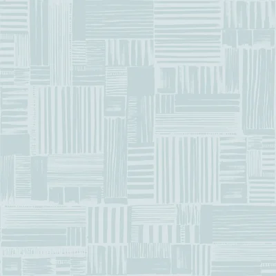 Yuki Osada Geometric Non-Pasted Satin Wallpaper Double Roll — Blue