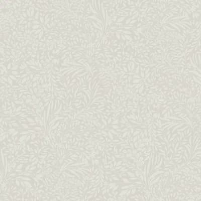 Floral Non-Pasted Wallpaper Roll — Light Gray