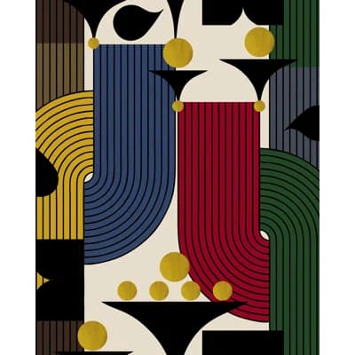 JAZZ LIVE Wallpaper Roll — BLUE,RED,GREEN,YELLOW
