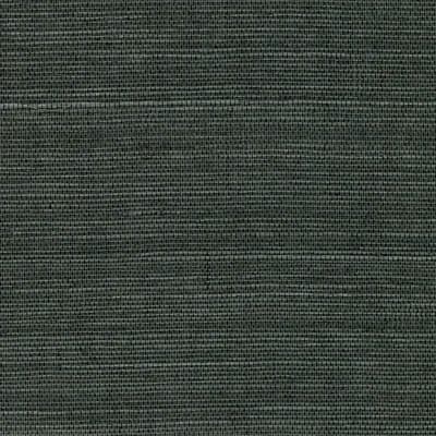 Kowloon Grass Cloth Non-Pasted Wallpaper Roll — Black