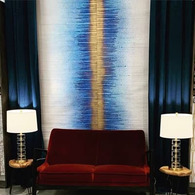 Jean Non-Pasted Matte Wallpaper Roll — Blue,White