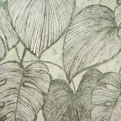 Julie Feels Home Collection Glitter/Shimmer Large Monstera Leaf Wallpaper Roll — Olive Sage